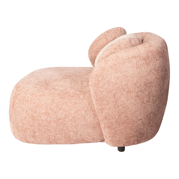 PTMD Aphrodite Roze Loveseat Pootacy 14 Flamingo Stof-Fauteuils-PTMD