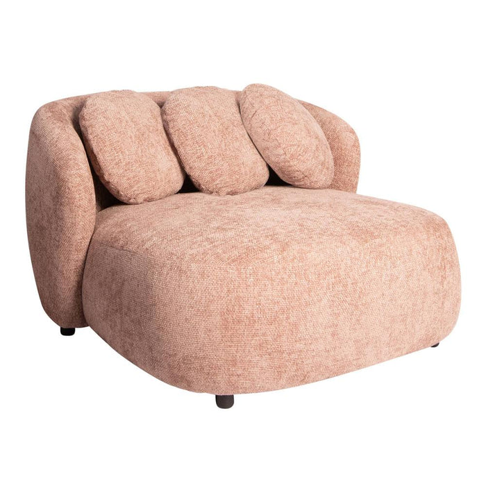 PTMD Aphrodite Roze Loveseat Pootacy 14 Flamingo Stof-Fauteuils-PTMD