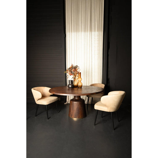 PTMD Arca Veas Tafel bruin-gold-Eettafels-PTMD