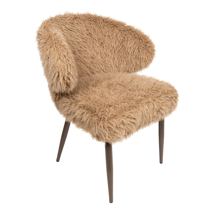 PTMD Ares Eetkamerstoel Hair Bruin-Eetkamerstoelen-PTMD