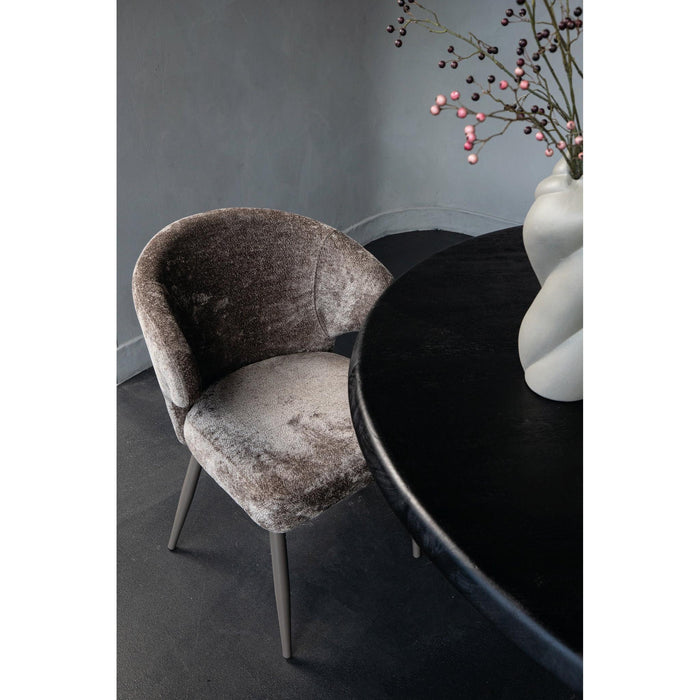 PTMD Ares Mocca Eetkamerstoel Aphrodite 7 Clay Poot-Eetkamerstoelen-PTMD