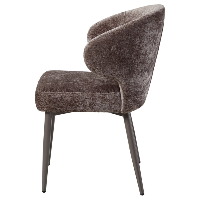 PTMD Ares Mocca Eetkamerstoel Aphrodite 7 Clay Poot-Eetkamerstoelen-PTMD