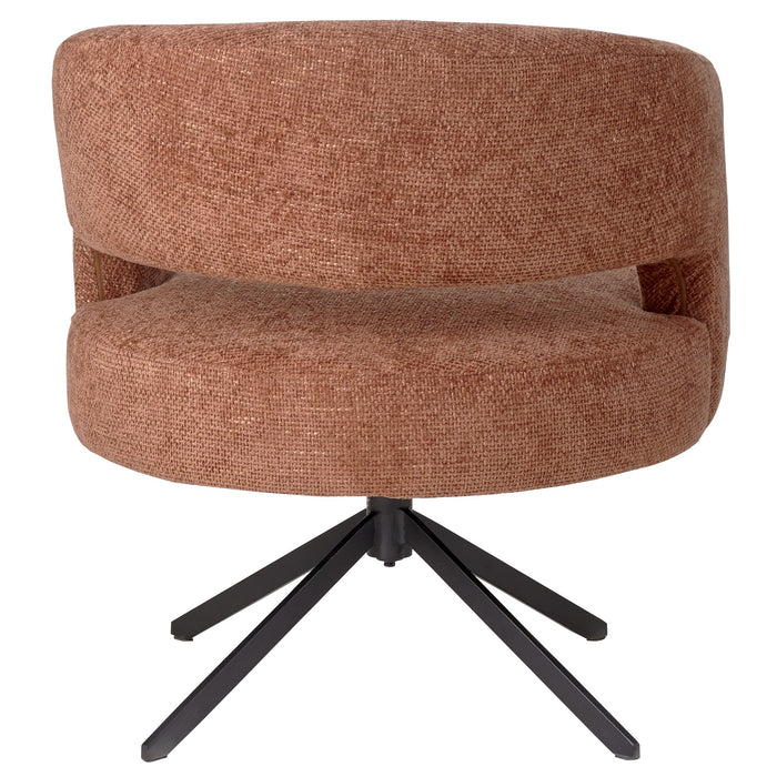 PTMD Baldr Roestkleurig Diningchair pootacy6 Deepterra Zwart Poot-Eetkamerstoelen-PTMD