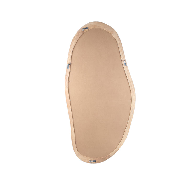 PTMD Barragh Natuurlijk Massief Hout Organisch Spiegel Ovaal-Spiegels-PTMD