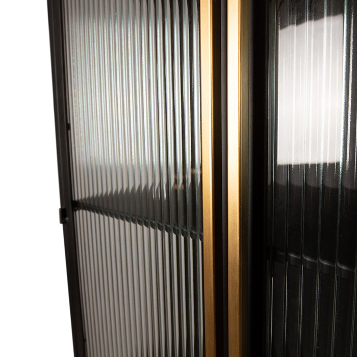 PTMD Caeleen Kast Zwart And Goud-Kasten-PTMD