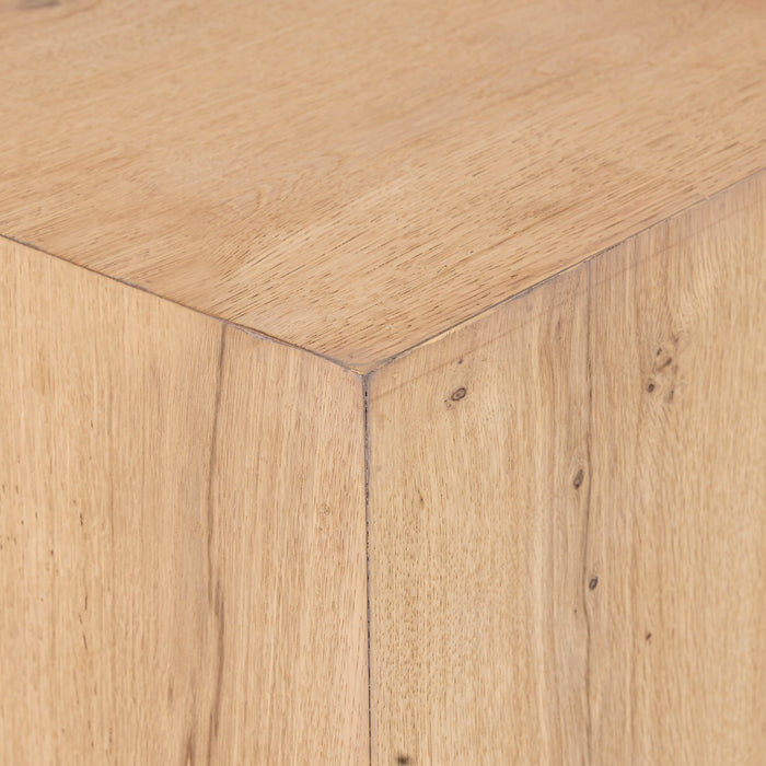 PTMD Chevar Natuurlijk Oak Hout Pedestal sv2-Bijzettafels-PTMD
