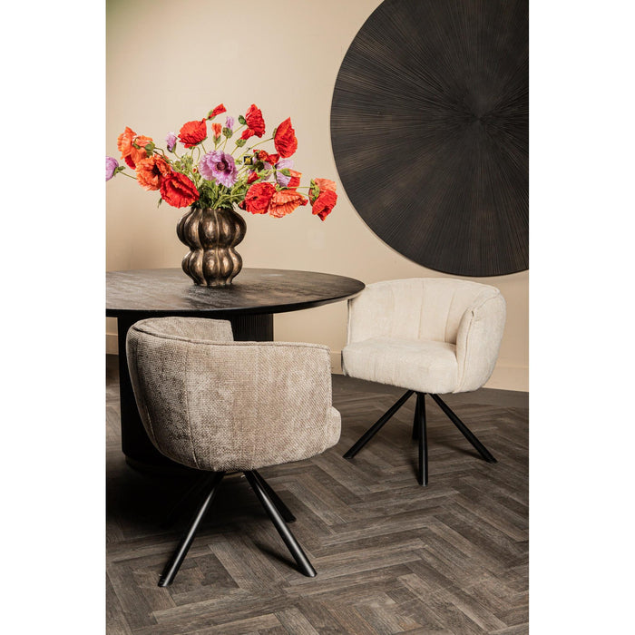 PTMD Como Eetkamerstoel Swivel Steen-Eetkamerstoelen-PTMD