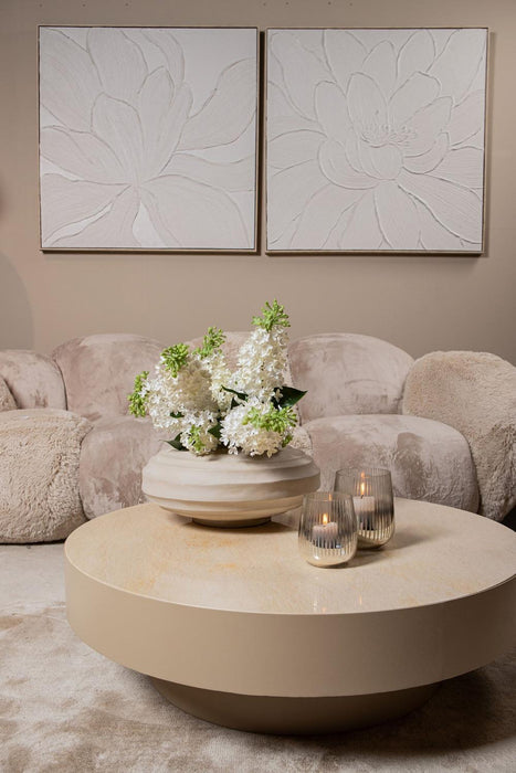 PTMD Corfu Salontafel Beige Marmer-Salontafels-PTMD