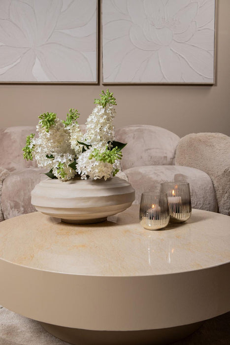 PTMD Corfu Salontafel Beige Marmer-Salontafels-PTMD