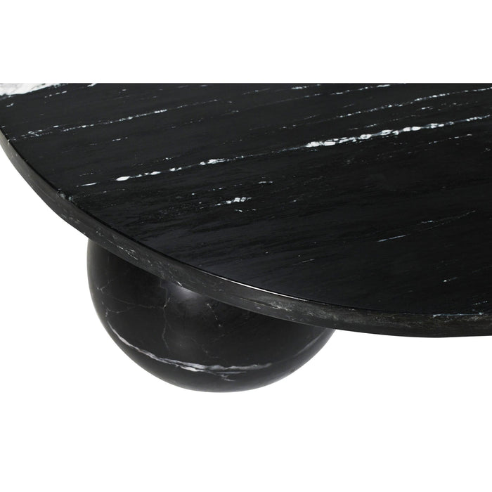 PTMD Diro Zwart Marmer 3 Ball Coffeetable Rond-Salontafels-PTMD