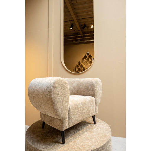 PTMD Elefan Crème Fauteuil Rond Armrest-Fauteuils-PTMD