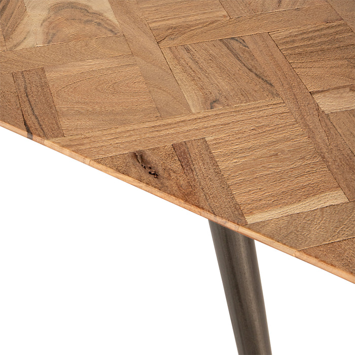 PTMD Fieron Natuurlijk Acaia Houten Diningtable Ovaal 240cm-Eettafels-PTMD