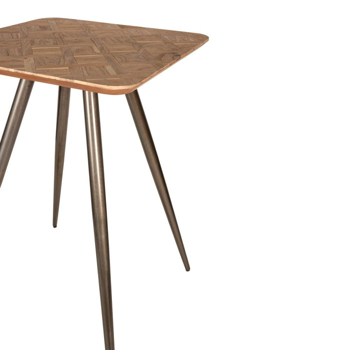 PTMD Fieron Natuurlijk Houten Bar Tafel Vierkant-Bartafels-PTMD