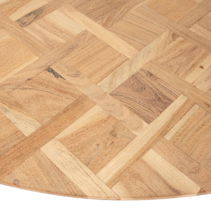 PTMD Fieron Natuurlijk Houten Eettafel Organisch Rond-Eettafels-PTMD