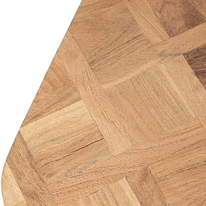 PTMD Fieron Natuurlijk Houten Salontafel Double Rnd Base-Salontafels-PTMD