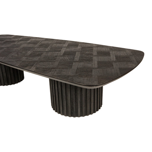 PTMD Fieron Zwart Houten Salontafel Double Rond Base-Salontafels-PTMD