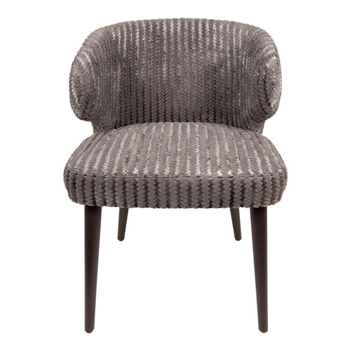 PTMD Fiori Taupe 19 Eetkamerstoel Dark Bruin Hout Poots-Eetkamerstoelen-PTMD
