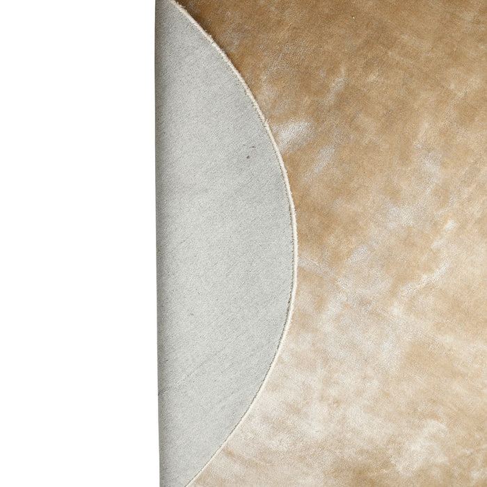 PTMD Flavia Taupe Viscose Handgeweven Carpet Rond s-Vloerkleden-PTMD