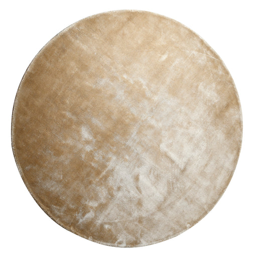 PTMD Flavia Taupe Viscose Handgeweven Carpet Rond s-Vloerkleden-PTMD