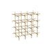 PTMD Gordo Messing Steel Vierkant Open Frame Wine Rack-Wijnrekken-PTMD