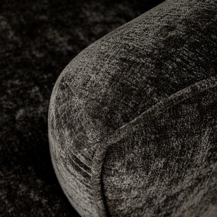 PTMD Grasa Antraciet Fiore Stof Fauteuil-Fauteuils-PTMD