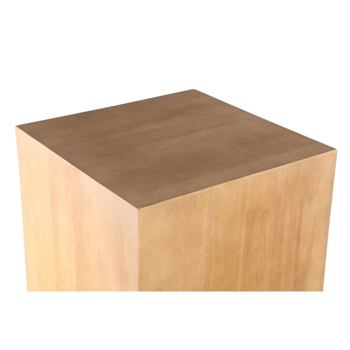 PTMD Gustavo Natuurlijk Colored Oakveneer Pedestal sv2 l-Bijzettafels-PTMD