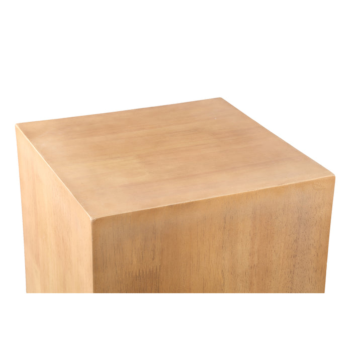 PTMD Gustavo Natuurlijk Colored Oakveneer Pedestal sv2 s-Bijzettafels-PTMD