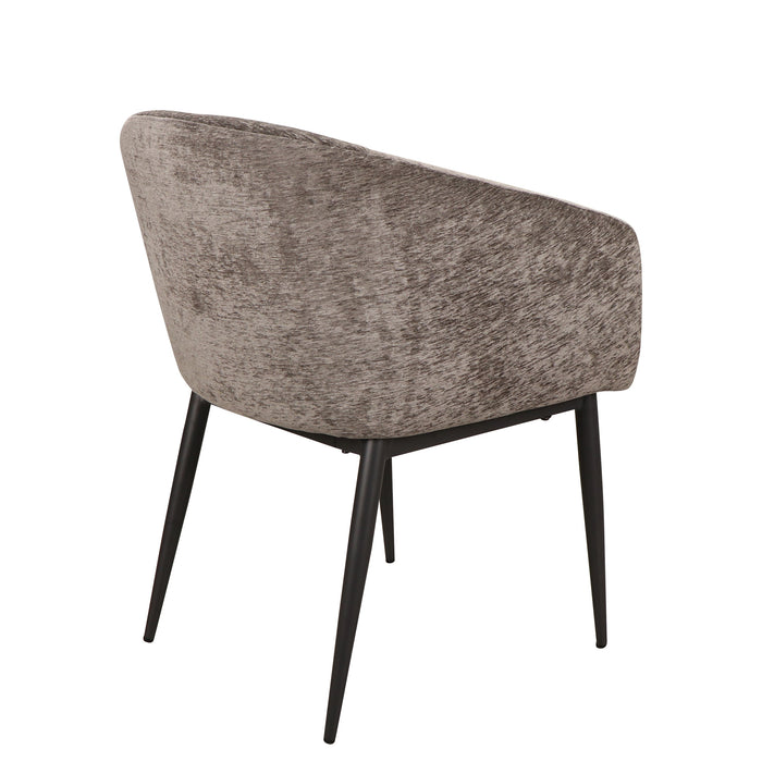 PTMD Jeno Antraciet 16 Aura Stof Eetkamerstoel-Eetkamerstoelen-PTMD