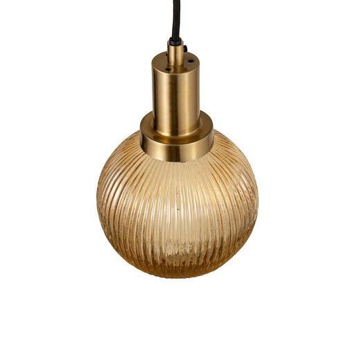 PTMD Juliet Amber Glas Hangend Lamp 8 Pcs Swirl-Hanglampen-PTMD