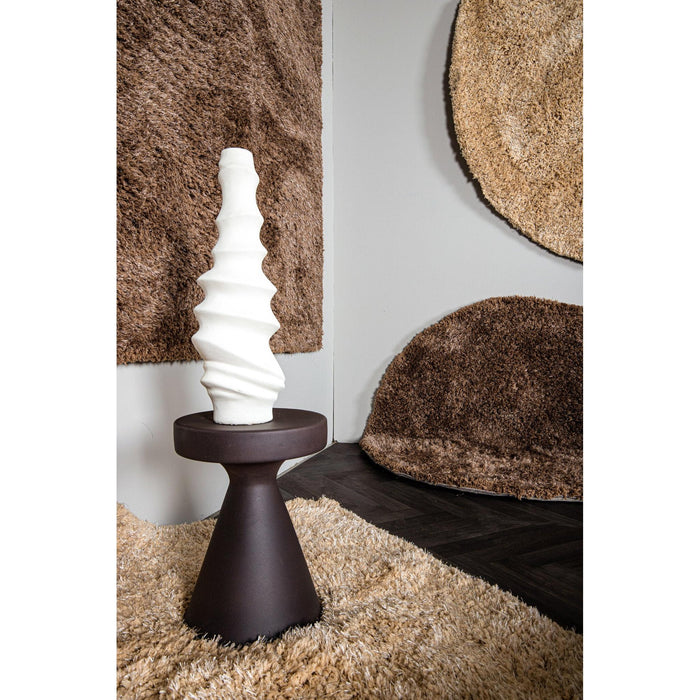 PTMD Jups Beige Stof Handgeweven Carpet Rond l-Vloerkleden-PTMD