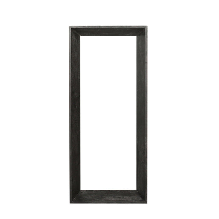 PTMD Kyro Zwart Acacia Hout Rechthoekig Spiegel Small-Spiegels-PTMD