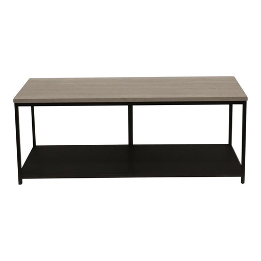 PTMD Laco Wit Bijzettafel Marmer Top Taupe Metaal Frame-Bijzettafels-PTMD