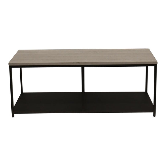 PTMD Laco Wit Bijzettafel Marmer Top Taupe Metaal Frame-Bijzettafels-PTMD