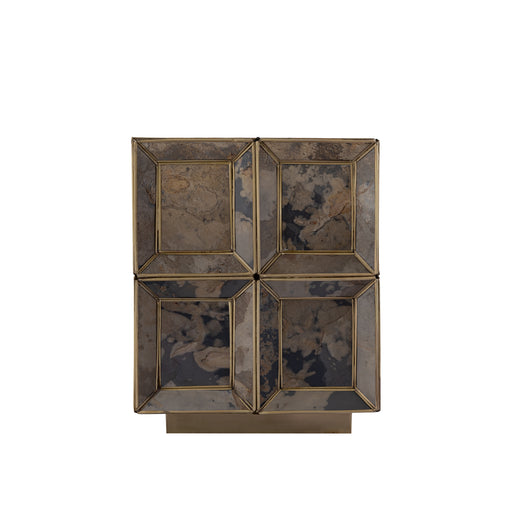 PTMD Layra Messing Steen Fineer Tafel Lamp Antiek Laag-Tafellampen-PTMD