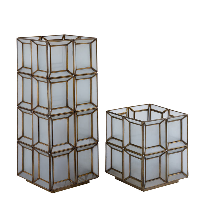 PTMD Layra Wit Milk Glas Tafel Lamp Antiek Hoog-Tafellampen-PTMD