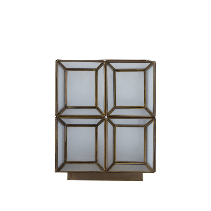 PTMD Layra Wit Milk Glas Tafel Lamp Antiek Laag-Tafellampen-PTMD