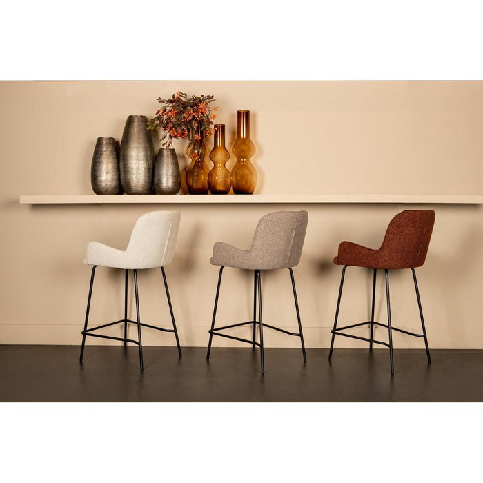 PTMD Leander Beige Bar Kruk-Barkrukken-PTMD