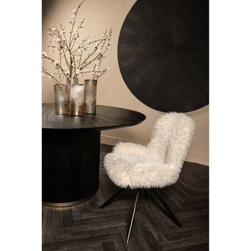 PTMD Leander Eetkamerstoel Hair Beige-Eetkamerstoelen-PTMD