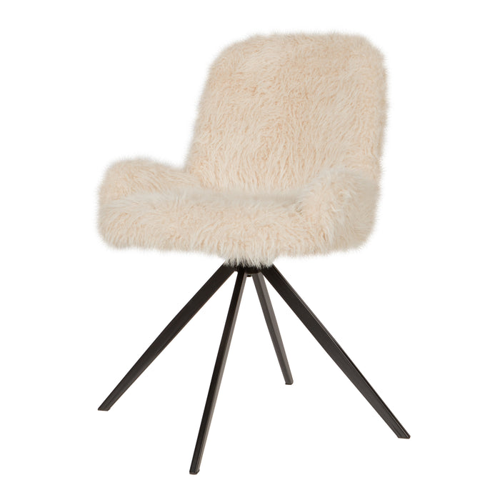 PTMD Leander Eetkamerstoel Hair Beige-Eetkamerstoelen-PTMD