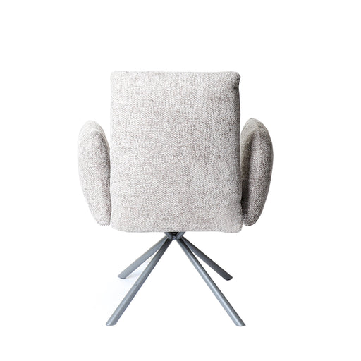 PTMD Lex Crème Eetkamerstoel Pootacy 3 Mink Metaal Poots-Eetkamerstoelen-PTMD