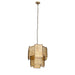 PTMD Loucas Messing Lustre Glas Hangend Lamp Laags s-Hanglampen-PTMD