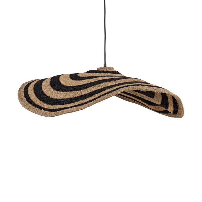 PTMD Loulou Natuurlijk Seagrass Wavy Hangend Lamp l-Hanglampen-PTMD