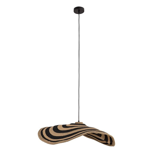 PTMD Loulou Natuurlijk Seagrass Wavy Hangend Lamp l-Hanglampen-PTMD