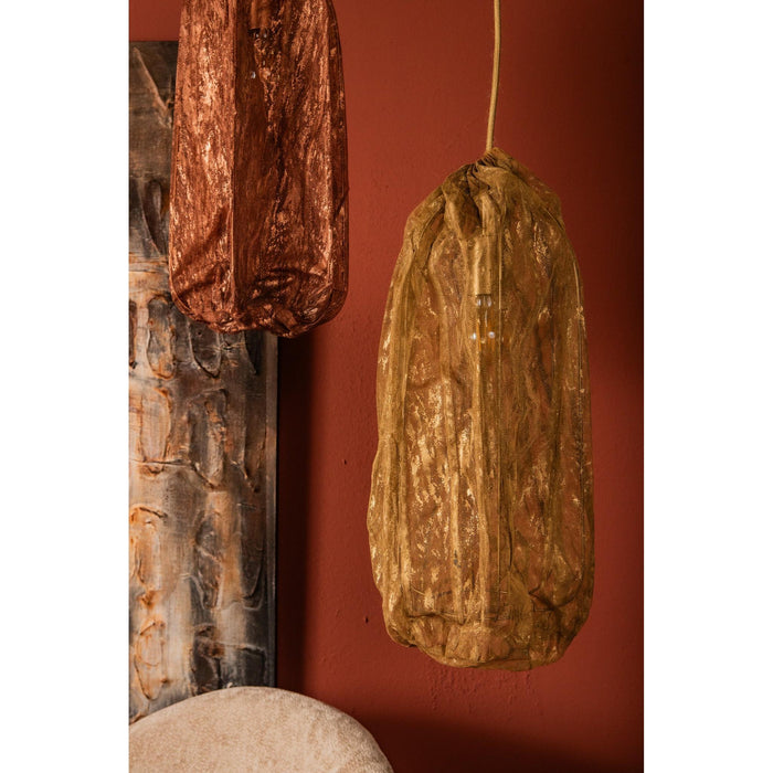 PTMD Maitia Goud Ruw Uitstralinging Stof Ceiling Lamp-Hanglampen-PTMD