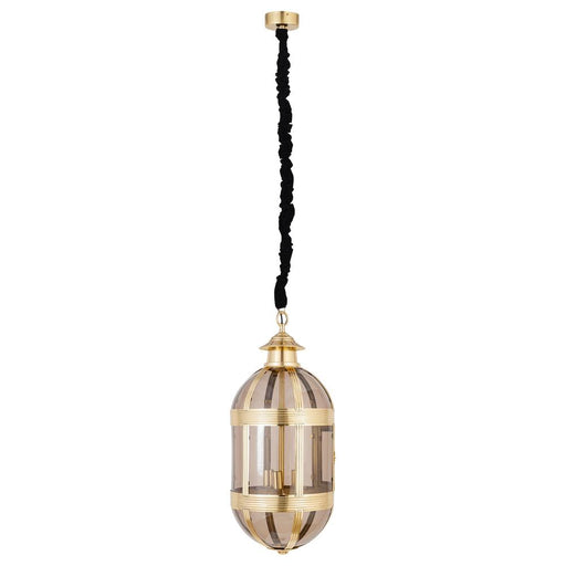 PTMD Mikk Messing Antiek Lusterglass Hangend Lamp Ovaal l-Hanglampen-PTMD