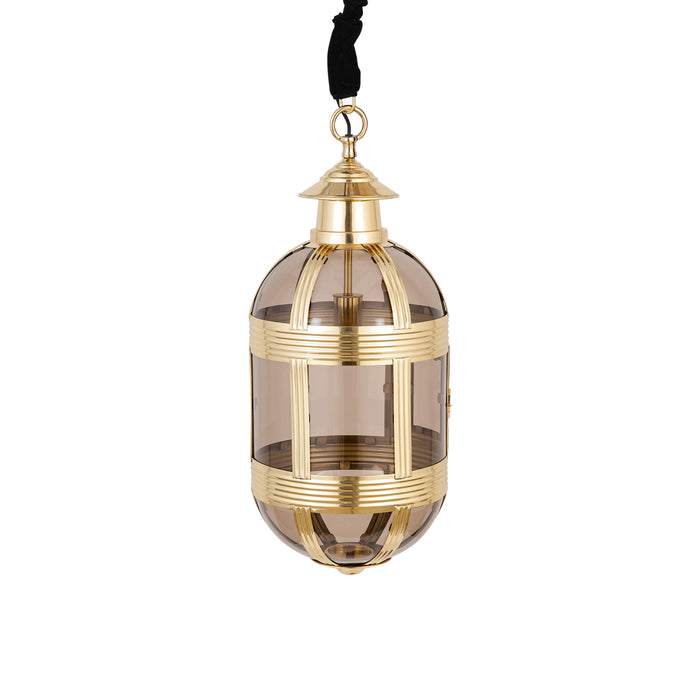 PTMD Mikk Messing Antiek Lusterglass Hangend Lamp Ovaal s-Hanglampen-PTMD