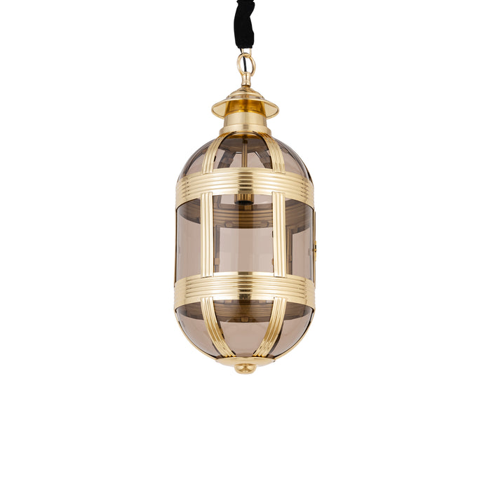 PTMD Mikk Messing Antiek Lusterglass Hangend Lamp Ovaal s-Hanglampen-PTMD