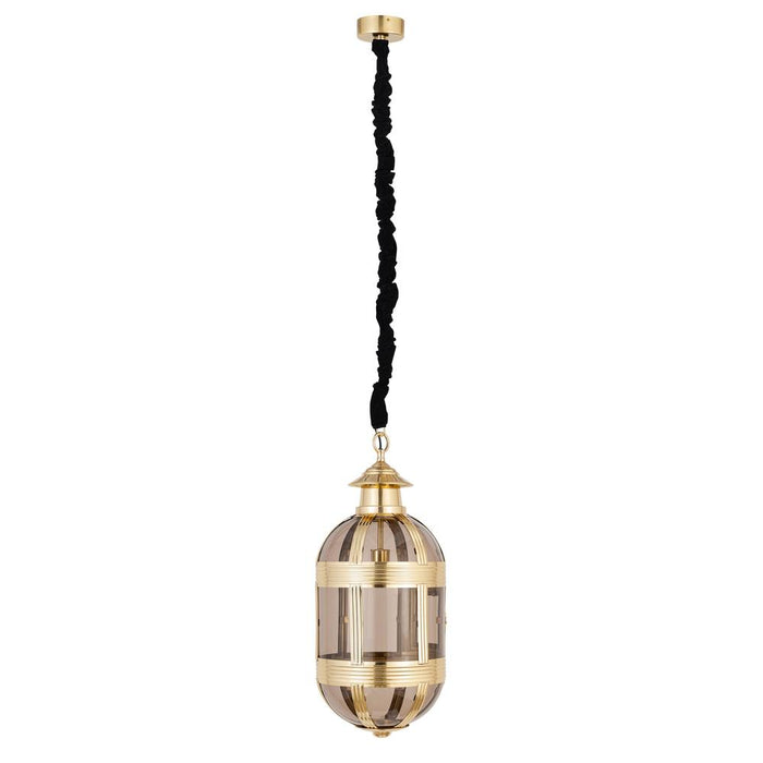 PTMD Mikk Messing Antiek Lusterglass Hangend Lamp Ovaal s-Hanglampen-PTMD