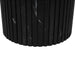 PTMD Neelim Zwart Marmer Salontafel Ribbed Base Rond-Salontafels-PTMD