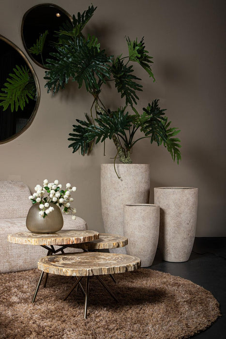 PTMD New Khine Versteend Hout Salontafel Messing sv3-Salontafels-PTMD